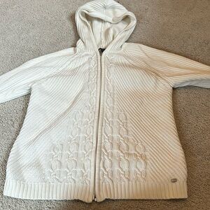 Izod hooded zip sweater